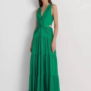 Elegant Green Maxi Dress